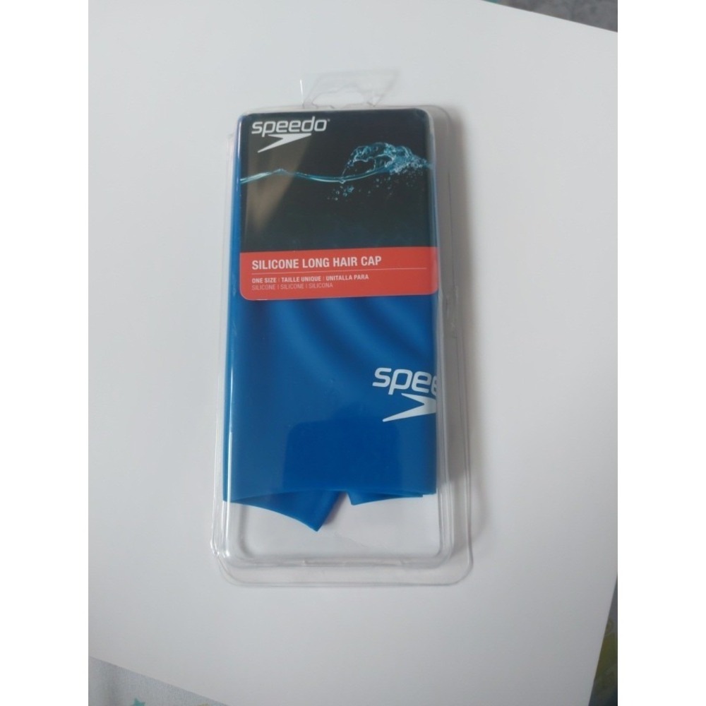 Speedo Mens Silicone Long‎ Hair Cap 420  Blue one Size